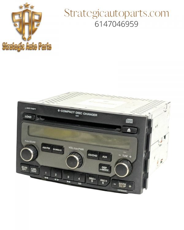2006-2008 Honda Pilot 6 Disc CD AM/FM Radio Player 39100 S9V A70