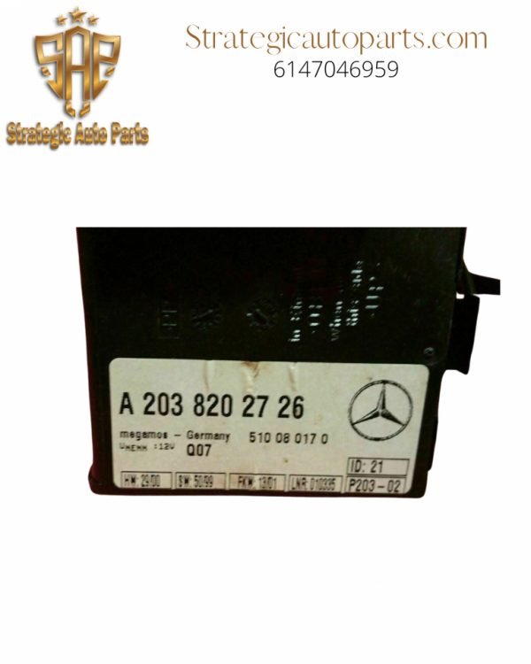 2001-2009 Mercedes Benz C230 CLK 63 AMG Clk 550 Sam Body Rear Control 2095450701