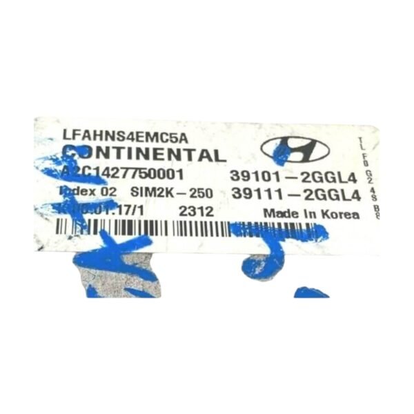 2015-2017 Hyundai Sonata Engine Control Module ECM ECU 391012Ggl4 - Image 2