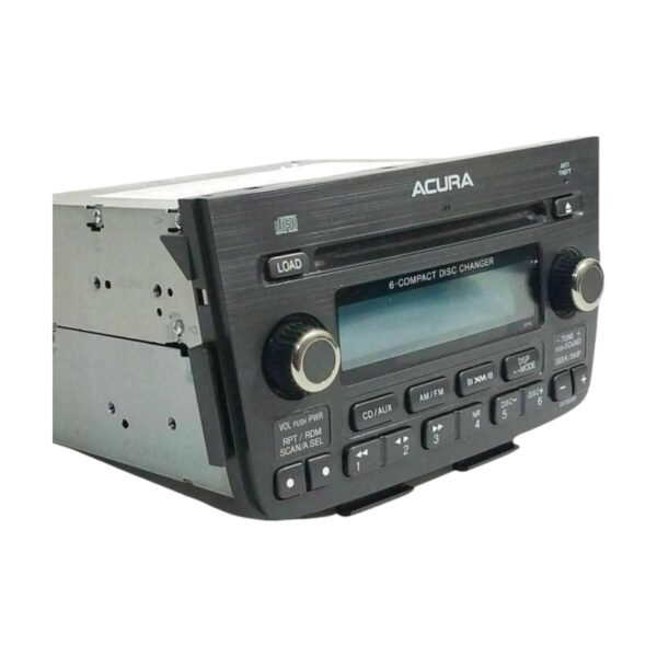 2005 Acura MDX Stereo Radio 6 Disc W Code 39100-S3V-A350 Carbon Fiber - Image 2