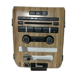 2009-2014 Ford F150 Pickup Radio Control Panel W/ 12 Volt Outlet Woodgrain