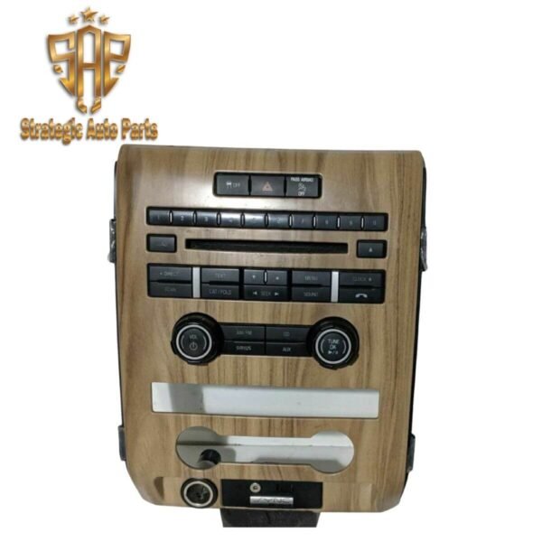 2009-2014 Ford F150 Pickup Radio Control Panel W/ 12 Volt Outlet Woodgrain
