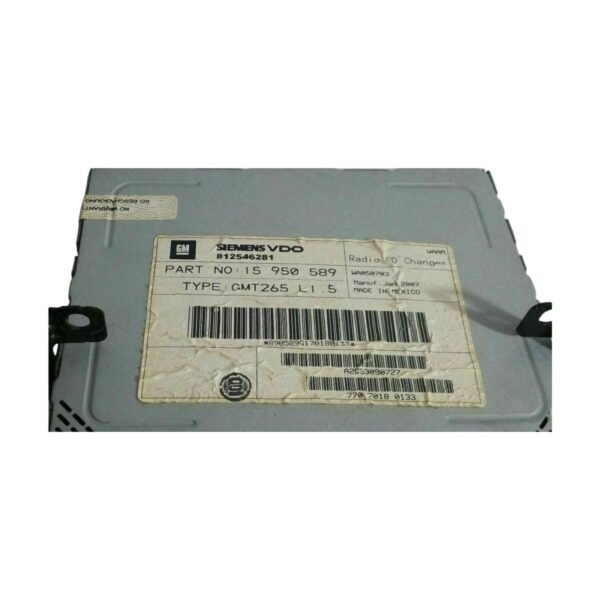 2005-2007 Cadillac CTS SRX Radio 6 CD Player Receiver 15950589 - Image 2