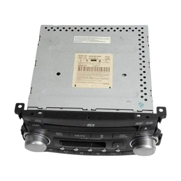 2004-2006 Acura Tl Radio 6 Disc CD Cassette DVD 39100-Sep-A000 - Image 2