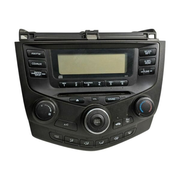 2003-2005 Honda Accord AM/FM CD Player W/ Temperature Controls 39050Sdaa010M1