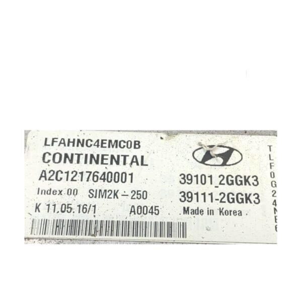 2015-2017 Hyundai Sonata 2.4L Engine Control Module ECM ECU 391012Ggk3 - Image 2