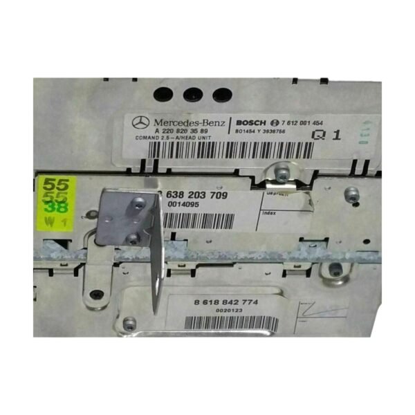 2000-2002 Mercedes S Class Command Navigation Cassette Radio Nav 2.5D 2208203589 - Image 2