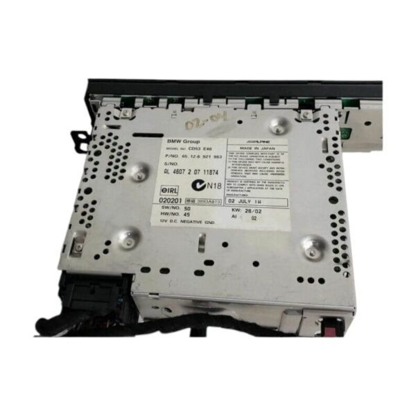 1999-2004 BMW M3 328 323 330 Alpine Business CD FM AM Radio 65-12-6-921-963 - Image 2