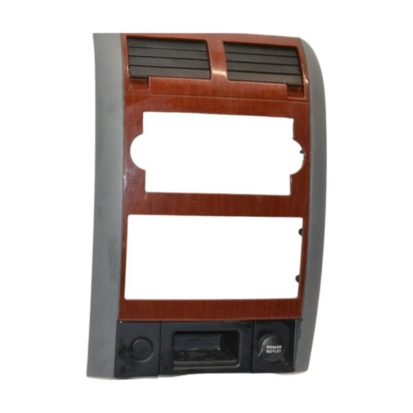 2004-2009 Dodge Durango - Woodgrain Radio Climate Control Bezel 5HY55ZJ8AB - Image 2