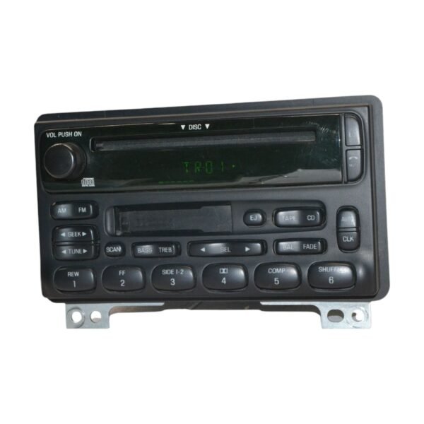 2002-2005 Ford Explorer - AM/FM Radio Cd Cassette Unit 3L2T18C868DC - Image 2
