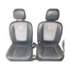 2002-2010 Dodge Ram 1500 - 2500 3500 Interior Leather Power Front Driver Passenger Seats B/G 5080615AB - Image 2