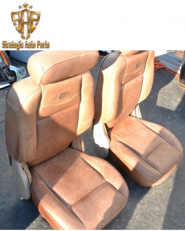 2001-2004 Ford F150 - King Ranch Rear Driver & Passenger Captain Seats 2L3Z-1861711-AA - Image 3