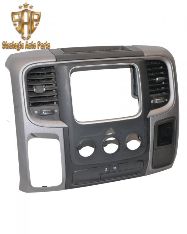 2013-2022 Dodge Ram 1500 2500 3500 - Radio Climate Control Instrument Panel Bezel 1UJ96DX9AL - Image 2