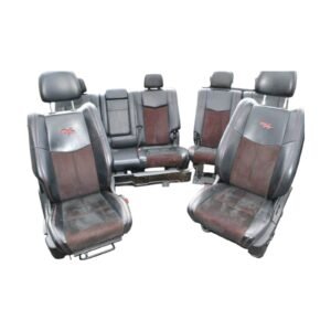 2011-2023 Dodge Durango - Suede R/T Front & Rear Seat Set Red/Black 68175311AC