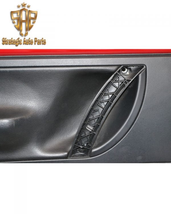 1998-2008 Volkswagen New Beetle Convertible Driver & Passenger Door Panel Set Red/Black Leather 1C0-868-107-B-MBX - Image 5
