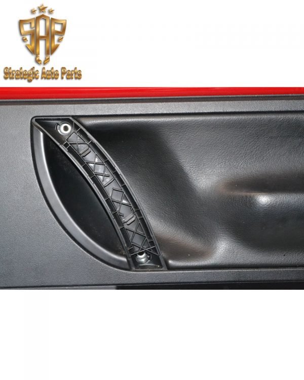 1998-2008 Volkswagen New Beetle Convertible Driver & Passenger Door Panel Set Red/Black Leather 1C0-868-107-B-MBX - Image 6