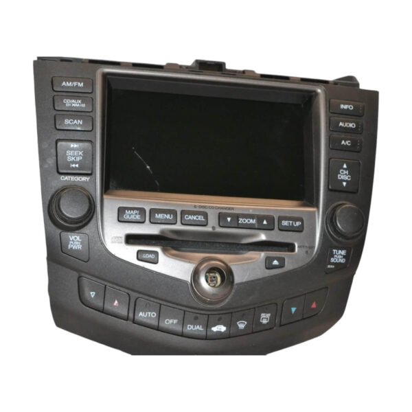 2006-2007 Honda Accord - Navigation Radio Assembly 2CK4 w/code 39051SDAL510 - Image 2