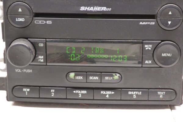 2007-2008 Ford Mustang Shaker 500 Radio 6 Disc Receiver 7R3T18C815GA - Image 4