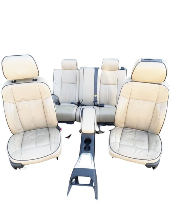 2004-2012 Hummer H3 Front & Rear Seats TV/ Headrests Leather Tan 89041536