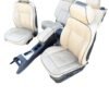 2004-2012 Hummer H3 Front & Rear Seats TV/ Headrests Leather Tan 89041536 - Image 2