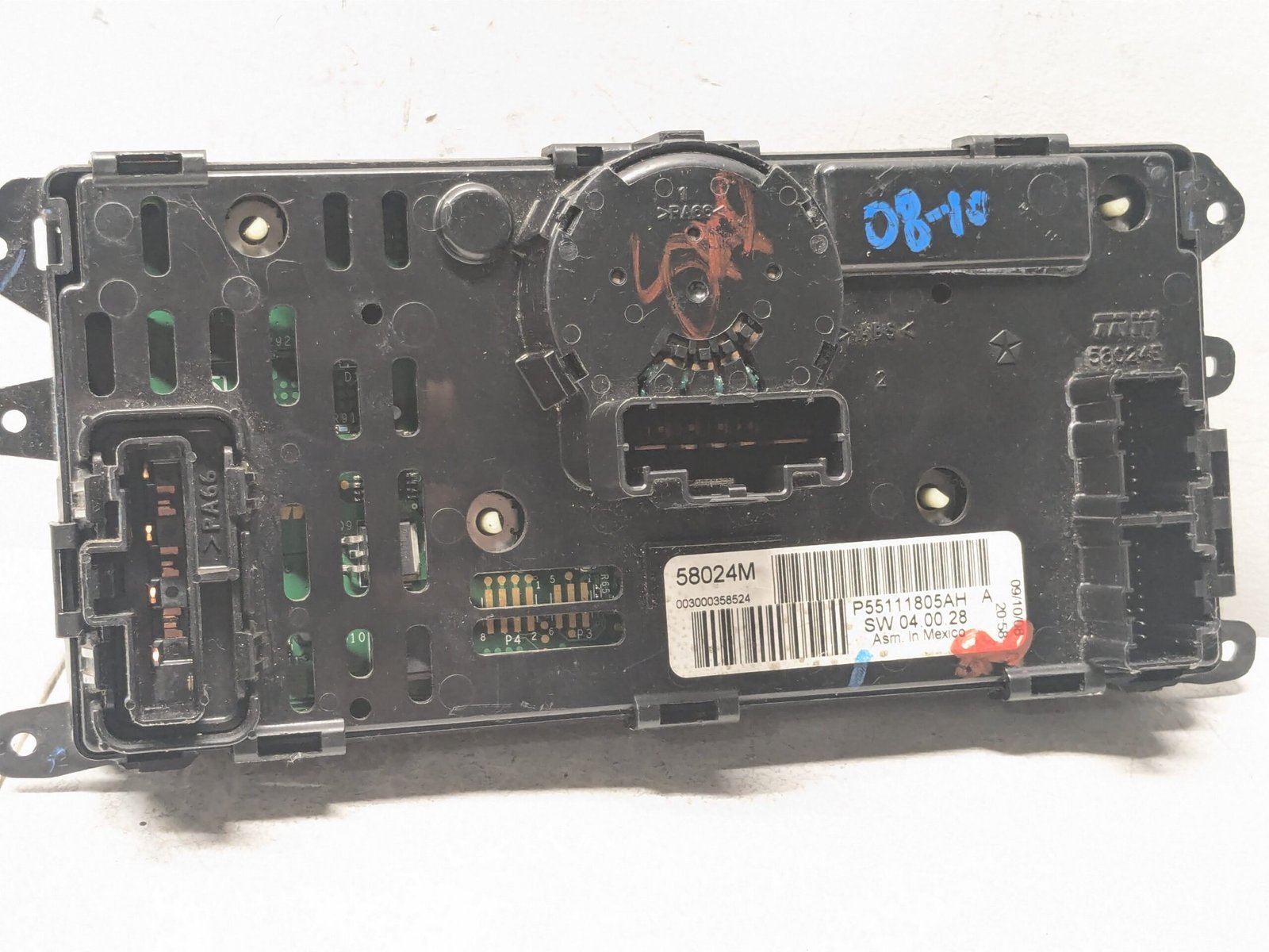 2008-2010 Dodge Chrysler Caravan Town & Country AC/Heater Temperature Climate Control 55111805AH OEM - Image 3